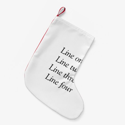 Uw bericht hier voegt de naam monogram afbeelding kleine kerstsok (Voorkant (Hangend))