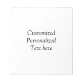 Uw bericht hier voegt de naam monogram afbeelding  notitieblok (Voorkant)