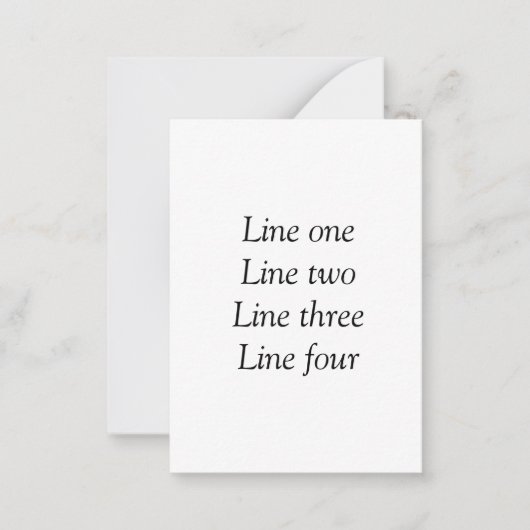 Uw bericht hier voegt de naam monogram afbeelding notitiekaartje (Voorkant)