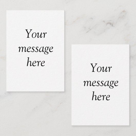 Uw bericht hier voegt de naam monogram afbeelding  notitiekaartje (Voorkant / Achterkant)