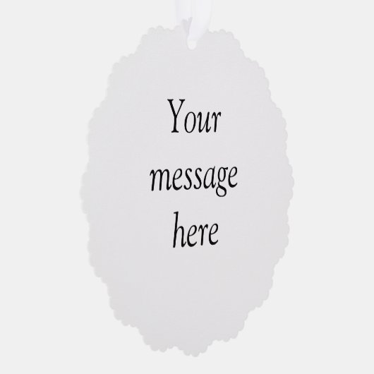 Uw bericht hier voegt de naam monogram afbeelding  ornament kaart (Rechts)