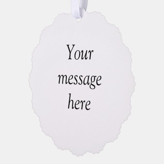 Uw bericht hier voegt de naam monogram afbeelding ornament kaart (Links)