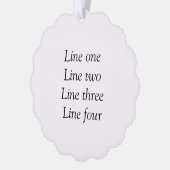 Uw bericht hier voegt de naam monogram afbeelding  ornament kaart (Links)