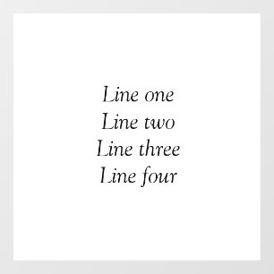 Uw bericht hier voegt de naam monogram afbeelding  raamsticker