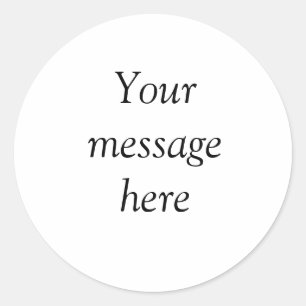 Uw bericht hier voegt de naam monogram afbeelding  ronde sticker