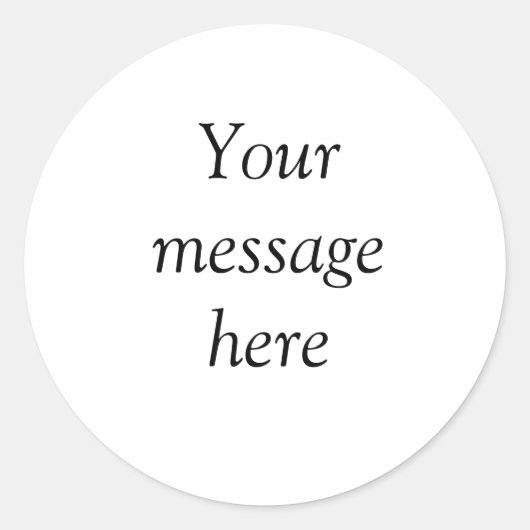 Uw bericht hier voegt de naam monogram afbeelding ronde sticker (Voorkant)