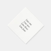 Uw bericht hier voegt de naam monogram afbeelding servet (Hoek)