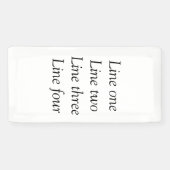 Uw bericht hier voegt de naam monogram afbeelding spandoek (Horizontaal)