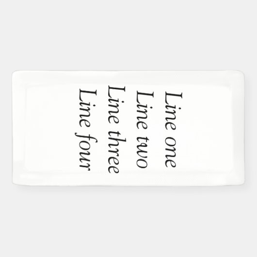 Uw bericht hier voegt de naam monogram afbeelding  spandoek (Horizontaal)