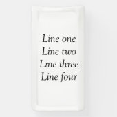 Uw bericht hier voegt de naam monogram afbeelding  spandoek (Verticaal)