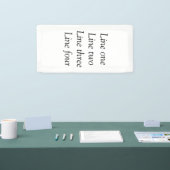 Uw bericht hier voegt de naam monogram afbeelding  spandoek (Beurs)