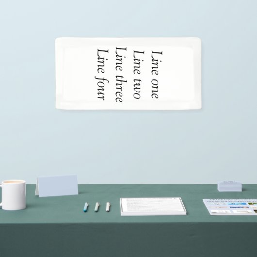 Uw bericht hier voegt de naam monogram afbeelding spandoek (Beurs)