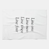 Uw bericht hier voegt de naam monogram afbeelding theedoek (Horizontaal)