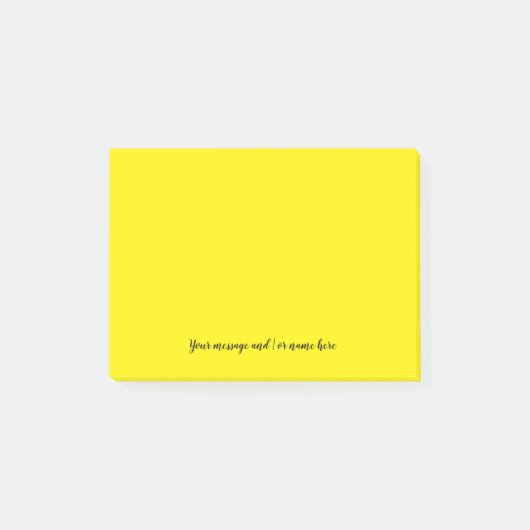 Uw bericht Levendig Helder Geel Post-it® Notes (Voorkant)