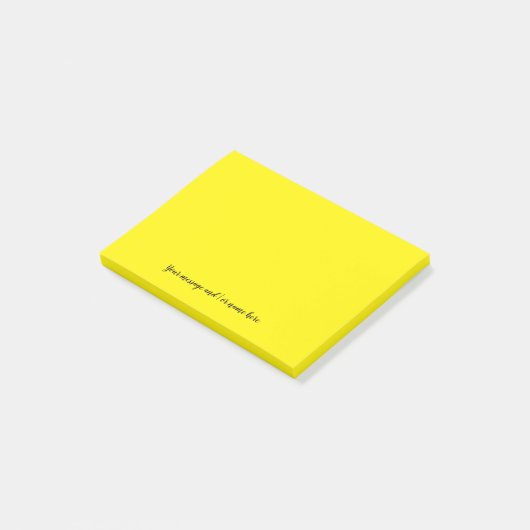 Uw bericht Levendig Helder Geel Post-it® Notes (Schuin)