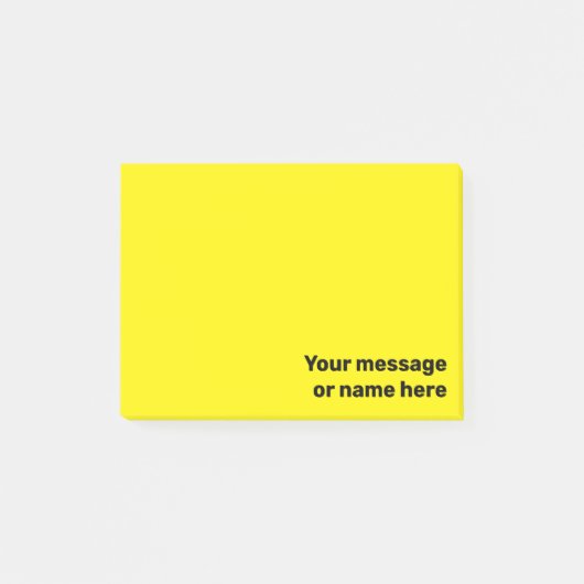 Uw bericht Levendig Helder Geel Post-it® Notes (Voorkant)