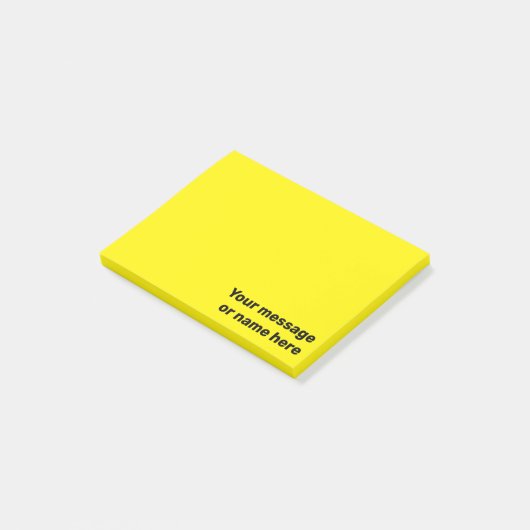 Uw bericht Levendig Helder Geel Post-it® Notes (Schuin)