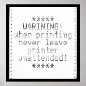 Uw bericht op Retro-computerpapier Poster (Voorkant)