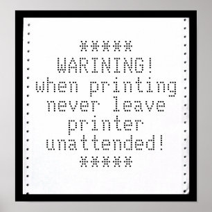 Uw bericht op Retro-computerpapier Poster