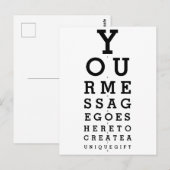 Uw bericht Optometristenkaart Briefkaart (Voorkant / Achterkant)