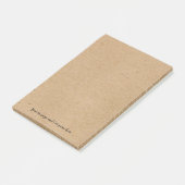 Uw bericht rustieke kraftpapier-papierstijl post-it® notes (Schuin)