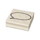 Uw Bericht Spraakballon Fun Retro Stripboek Rubberstempel (Stempel)