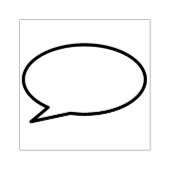 Uw Bericht Spraakballon Fun Retro Stripboek Rubberstempel (Afrduk)