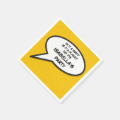 Uw Bericht Spraakballon Leuk Retro Stripboek Servetten (Hoek)