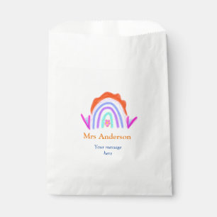 Uw bericht We voegen tekstnaam toe Rainbow Teacher Bedankzakje