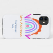 Uw bericht We voegen tekstnaam toe Rainbow Teacher Case-Mate iPhone Case (Achterkant (horizontaal))