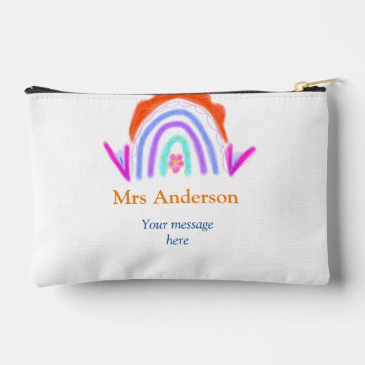 Uw bericht We voegen tekstnaam toe Rainbow Teacher Etui (Achterkant)
