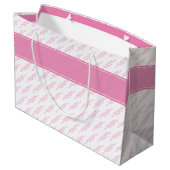 Uw Berichtenpatroon roze/wit alle keren Groot Cadeauzakje (Achterkant Gekanteld)