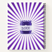 Uw beroemde blikvangers Paarse Jelly Jar Dated Notitieboek (Achterkant)