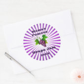 uw beroemde graaf Jelly-bliksetiket Ronde Sticker (Envelop)