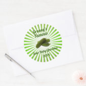  uw beroemde vuilnisbelt ronde sticker (Envelop)