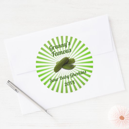  uw beroemde vuilnisbelt ronde sticker (Envelop)