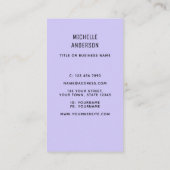 Uw beroep Paarse Visitekaartje (Achterkant)