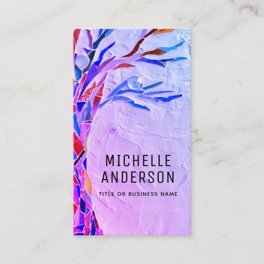 Uw beroep QR code Paarse Visitekaartje (Voorkant)