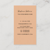 Uw beroep rustieke boom visitekaartje (Achterkant)