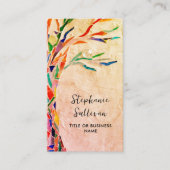 Uw beroep rustieke boom visitekaartje (Voorkant)