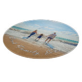 Uw beste familie ooit foto snijplank en tekst (Hoek)