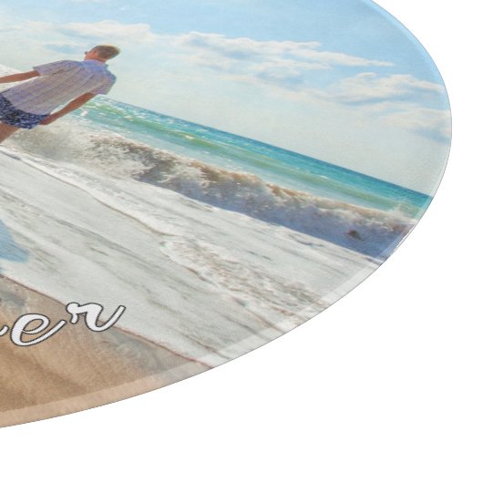 Uw beste familie ooit foto snijplank en tekst (Hoek)