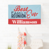 Uw Beste Familiereünie Ooit Blauwe BBQ Banner (Insitu)