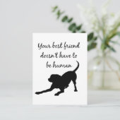 Uw beste vriend-Inspirerend-huisproefcitaat art Briefkaart (Staand voorkant)