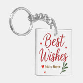 Uw beste wensen Acryl sleutelhanger (Voorkant Links)