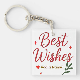 Uw beste wensen Acryl sleutelhanger