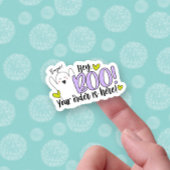 Uw bestelling is hier Ghost Boo Pun Halloween Busi Sticker