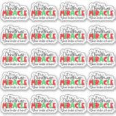 Uw bestelling is hier voor kerstmis. sticker (Voorkant)