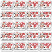 Uw bestelling wordt hier in de kerstkerstkerstkers sticker (Voorkant)