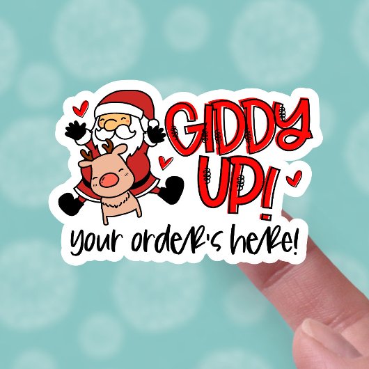 Uw bestelling wordt hier in de kerstkerstkerstkers sticker